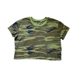 Women's Soft Green Camo Tee T-Shirt - Size XXL